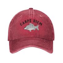 Custom Fashion Cotton Carpe Diem Funny Quotes Baseball Cap Unisex Women Adjustable Adult Dad Hat Hip Hop Baseball Cap