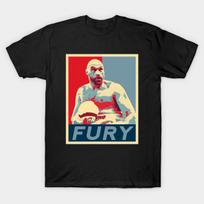 Men Black Print T-shirt Tyson Fury No-Cut Transfer Paper Print Cotton Tshirt XL juoda