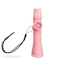 Colorful Kazoo Flute Musical Whistle Toy Musical Instruments ABS Easy To Learn with Lanyard British Boys Girls Gift Portable rožinė