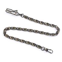 Bronze/Black/Silver/Gold Pocket Watch Fold Twist Chains for Men Women Watch Accessories Pocket Watch Chains bronza
