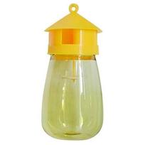 Wasp Trap Catcher Flower Shape Flying Funnel Trap Bee Hornet Catcher Garden Outdoor Hanging Control Tool geltona