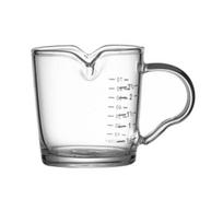 Coffee Milk Pitcher with Wooden Handle Mini Glass Creamer Cup for Espresso Small Sauce Dipping Bowl Measuring Scale Condiment Dish C white