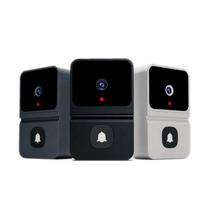 Z30 Smart Wifi Video Doorbell with Chime Home Security Voice Calls Change Intercom Night Vision Ring Door Bell (Black,Wi-Fi&Two-Way Intercom) juoda