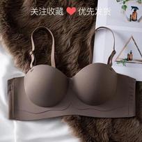 Bra cover, no shoulder straps, non-slip chest, no traces, small breasts gathered, sub-breasts, upper support underwear, women's no steel ring with l 36/80abc recommended 55-62.5kg ruda