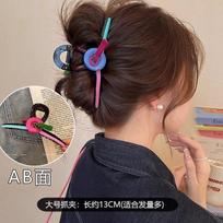 Simple And High-End Button Clip, Headgear Grab Clip, Women'S New Temperament, Back Head Hairpin, Disc Hair, Shark Clip.