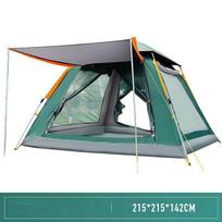 3-4 Persons Automatic Tent Outdoor Camping Tent Double Layer Waterproof Easy Instant Setup Protable Backpacking For Sun Shelter 215*215*142cm žalia