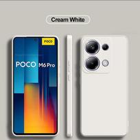 „Poco M6 Pro 4G Case“ kvadratiniai skysto silikono telefono dėklai, skirti „Xiaomi Poco M6 M 6 Pro Poco M6Pro PocoM6 Pro 4G Soft Cover“ For Poco M6 Pro 4G