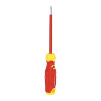 230mm VDE izoliuotas elektrikų 6,5mm plokščia galvute Phillips galvutės atsuktuvas su VDE rankena elektrikų priežiūrai red