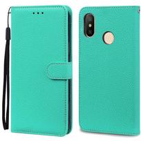For Redmi Note 6 Pro Case Xiaomi Redmi 6 Pro Soft TPU Wallet Leather Case For Xiaomi Redmi 6 Case Note 6 Pro Flip Cover Fundas For Redmi Note 6 Pro dangaus mėlyna spalva