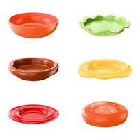 Hamburger Appetizer Plates Set 6-Layer Mini Plate Sets for Dessert Sauces Dip Stackable Serving Dishes for Snacks Sushi Parties Sets