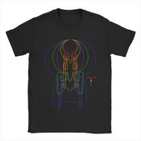 Enterprise Evolution Stars Treks Men T Shirts Novelty Tees Short Sleeve O Neck T-Shirt Pure Cotton Printed Tops S juoda