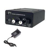 Person In Ear Monitors Amplifier with Highly Power Headphone Output 2XLR Inputs In-Ear Monitors Amplifier for Performers
