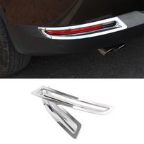 ABS Chrome For Tiguan 2010 2011 2012 2013 2014 2015 Car rear fog lampshade foglight cover trim auto accessories styling