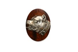 Pit Bull, American Pit Bull Terrier, Pitbull Terrier, APBT - Dog show brooch, starter number clip, dog pin by Art-Dog ruda