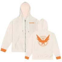 Tom Clancy's The Division 2 Zipper Hoodies Zip-up Long Sleeve Male Sweatshirts Game Cosplay Graphic Printing Pullovers S