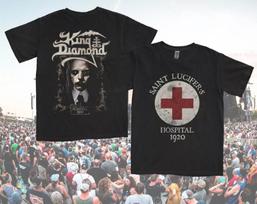 26 King Diamond The Doctor Saint Lucifer's Hospital Marškinėliai S-5XL Unisex Marškinėliai L gray