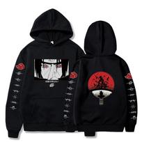Vyrai ir moterys Japonijos anime Naruto Graphic Uchiha Itachi klasikinis megztinis megztinis megztinis Rudens ir žiemos bėgimo sportinės aprangos viršus XXXL
