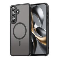 Telefono dėklas, skirtas Samsung Galaxy A15, Magnetinis smūgiams atsparus telefono dėklas, skirtas Samsung Galaxy A15 juoda