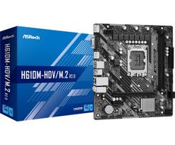 ASROCK Motherboard H610M-HDV/M.2 R2.0 s1700 2DDR4 DP/HDMI mATX