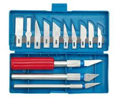 Vorel Precision work scissors with replaceable blades in a 16-piece case