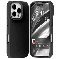 Mercury Pure MagSafe Silicone case for iPhone 16 Pro, black
