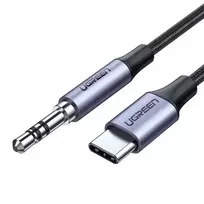 UGREEN 3.5mm mini jack AUX to USB-C Cable, 1 m, deep gray (damaged packaging)