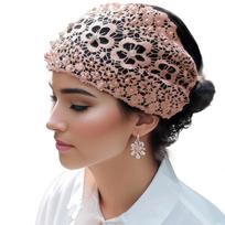 New Elegant Ramadan Arab Lace Head Wraps Bonnet Bandana Women Rhinestone Eco-Friendly Breathable Headscarf Muslim Hijab Cap Hat Free size juoda