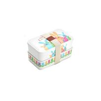 1000ml double layer bamboo fiber baby bento box school travel walking tours camping box youth food exchange container | Lunch (rabbit)