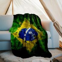 1PC Brazil Artwork Printed Soft Flannel Blanket Throw for Adult Bedroom Living Room Sofa Camping Travel Fan gifts Christmas Gifts 75x90cm
