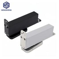 Silver Matte Black Multi Color No Groove Hydraulic Floor Spring 80-100KG Framed Wooden Door Custom  Project (Silver,Aluminum alloy&No Dig Floor Spring)