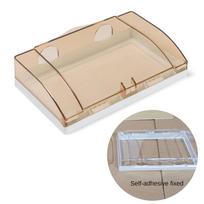 Plastikinė jungiklio apsauginė dėžutė Dvigubos rozetės Elektros kištuko dangtelis Vonios reikmenys Brown Style 2