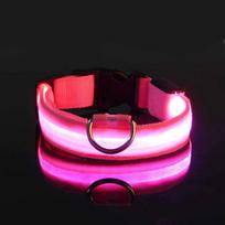 Antkaklis šuniui Nailoninis LED naktinis saugos indikatorius Mirksintis šviečiantis tamsoje naminis šunų pavadėlis naminiams gyvūnėliams šunims Šviečiantis fluorescencinis šunų priedų antkaklis XS neck 28-38cm