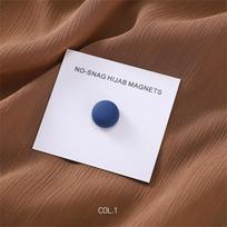 New 54color Matte Silk Scarf Hijab Magnet Brooch Strong Magnetic Buttons Round Shawl Dual-use Collar Clip Cufflinks