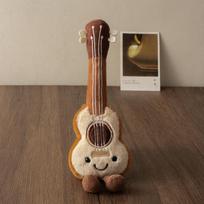 Animacinis modeliavimo gitaros lėlė muzikos instrumentas pliušinis žaislas lėlė vaikiška pagalvė lėlė šventinė dovana dekoracija ornamentas 25cm without legs 0.05kg