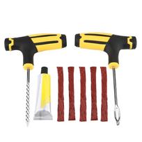Complete Set Tubeless Tire Flat Repair Tool Kit for Cars Auto Trucks yellow