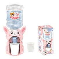 Mini Water Dispenser for Children Kids Gift Cute Cold/Warm Water Juice Milk Drinking Fountain Simulation Cartoon Kit