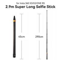 Carbon Selfie Extended Stick Ultra-Long Adjustbable Stick For Insta360 X5 X4 X3 ONE RS/ONE R/ONE X2/ONE X /GoPro/DJI