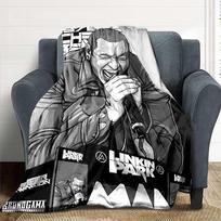 1pc Chester Bennington, Linkin Park Blanket Soft All Season Throw with Vibrant Design, Perfect for Home, Travel, and Gifts, Ideal for Naps and Camping 80x120cm
