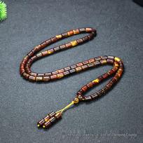 Second Generation Amber Beeswax Buddhist Prayer Beads Bracelet Chain ruda
