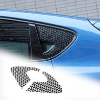 For SEAT Leon MK2 2008-2012 rear quarter window decals - honeycomb design Trim Sticker Car Accessories