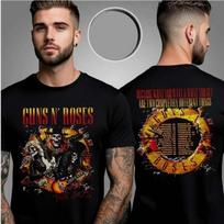 Gun N Rose Skeletons Tour 2026 Two Sided Unisex T-Shirt Fans Gift XXXL brown