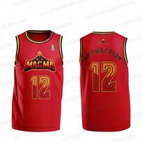 Team Magma 12 Marškinėlis GOAT Animacinis Filmas 2026 Pagrindinė Trauka Raudonas Krepšinio Marškinėlis Vyrams Vaikams Cosplay Apranga S