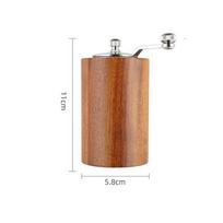 Hand Crank Wooden Spice Grinder With Ceramic Mechanism For Cooking And Food Prep Grinder