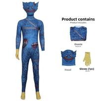 Poppy Playtime Huggy Wuggy Cosplay Set With Blooddesign For Childrens Role Play And Costume Parties 110cm
