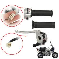 Motorcycle Parts Throttle Grip Assembly Brake Lever Handlebar Grip Switch With Wiring Harness for Honda Z50 Monkey Bike Left and right