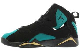 Air Jordan True Flight 'Black Rio Teal' Gs 342774-014 37.5