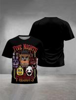 Children Game Character T-shirt Casual O-neck Short Sleeve men women Summer Cartoon tee Tops 90