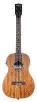 KALA Curly Mango Series Bag Ukulele, Baritone, Electric, KA-CM-BE_W/BAG [Gig Included]