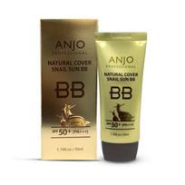 ANJO Natural Cover Snail Sun BB Cream SPF50+ PA+++ 50ml – Moisturizing BB Cream with UV Protection & Natural Coverage