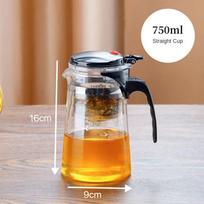 Teapot With Infuser Thickened Glass Heated Resistant Tea Pot One-button Filtering Tea Separation Kettle Tea Coffee Maker